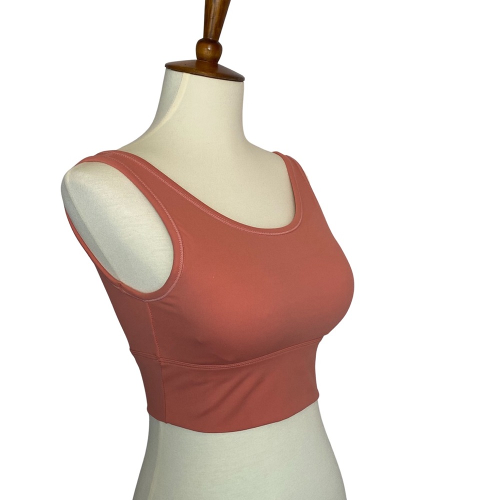 Dusty Rose Yoga Sport Halter Low Back Crop Top - Picture 12 of 16